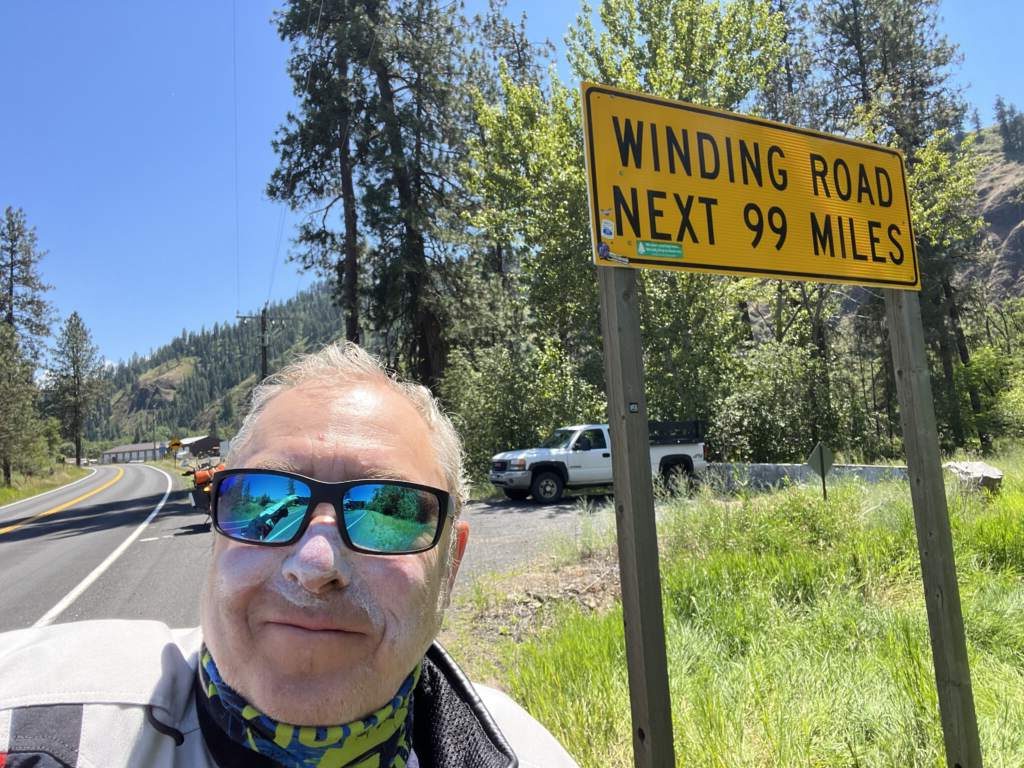 One of the anticipated moments of the trip, the 99 miles without a single straight stretch! before reaching Lolo Pass
