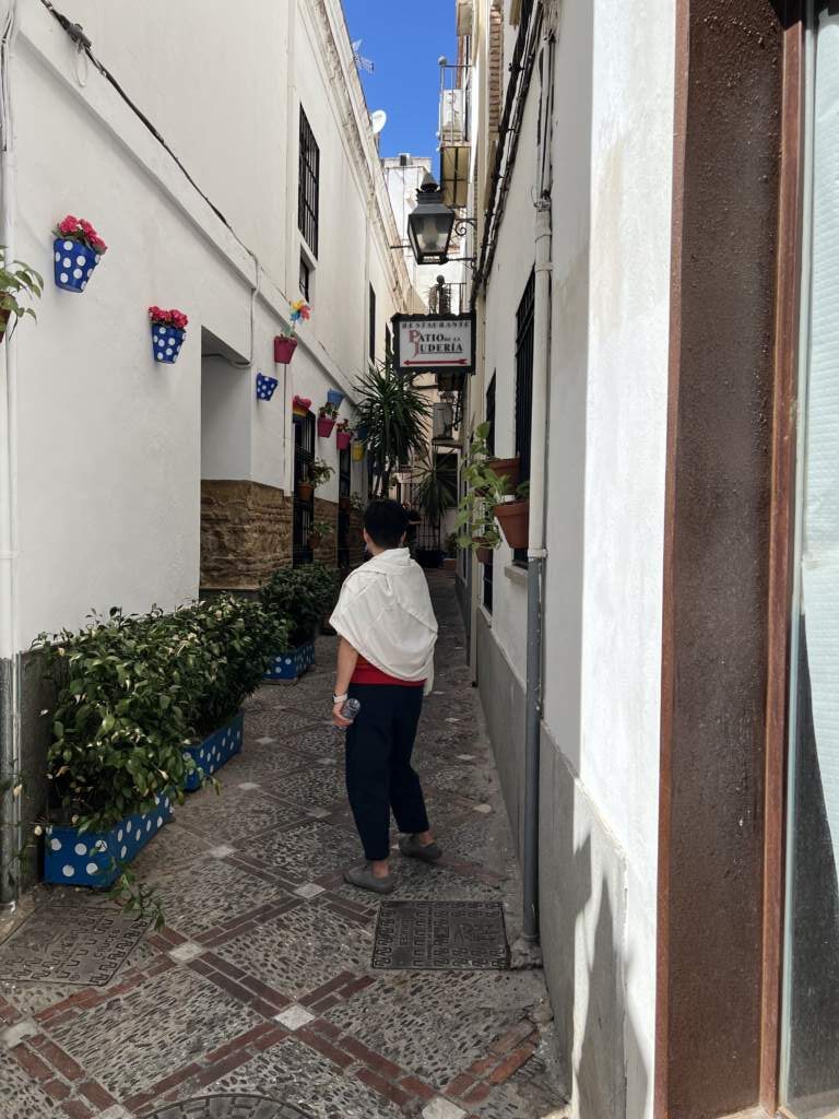 Paseando por las callejuelas preciosas de Córdoba. Daba igual donde miraras, todas eran preciosas