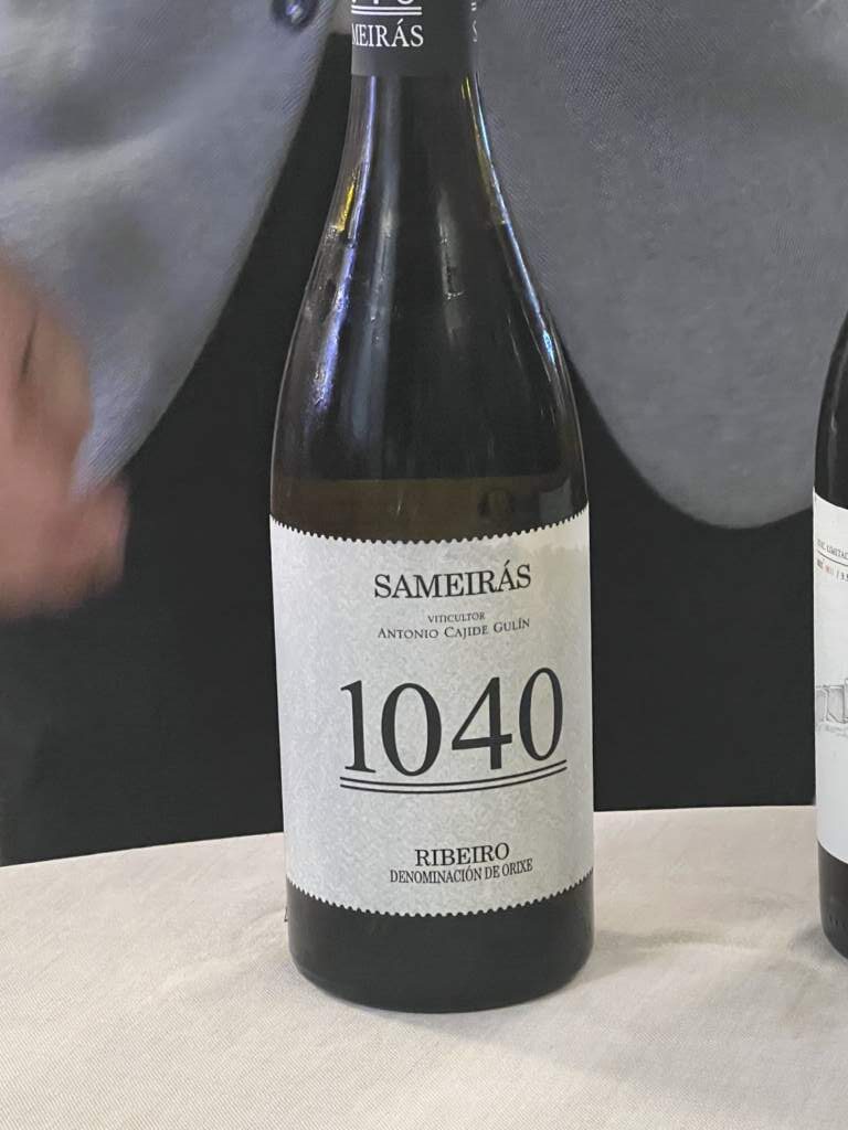 1040, un fenomenal vino local ribeiro.