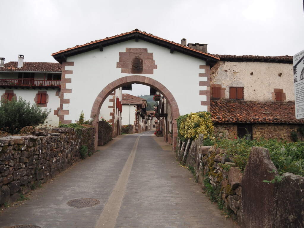 Amaiur-Maya, donde iba a pasar la noche, cerca de Francia en el valled e Baztan
