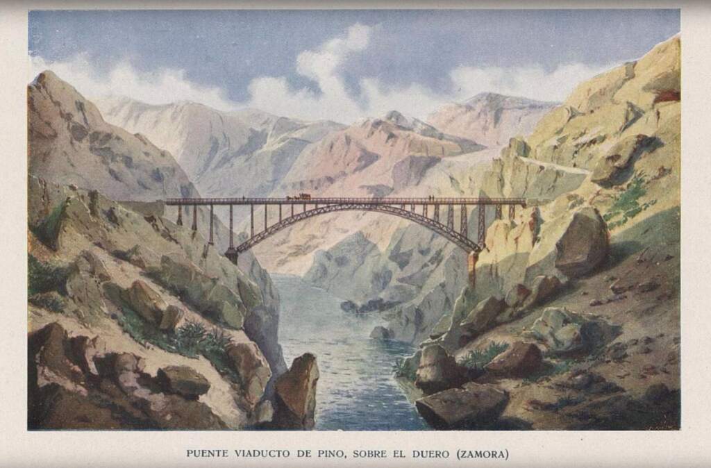 Puente Requejo, construido en 1914, por Abilio Calderon en puente Pino