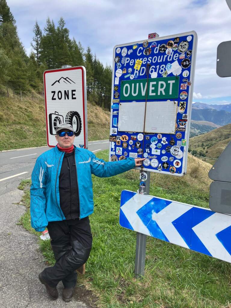 El Col del Peyresourde, en nuestra ruta de los Pirineos, pasando a Francia en dirección el col de Tourmalet